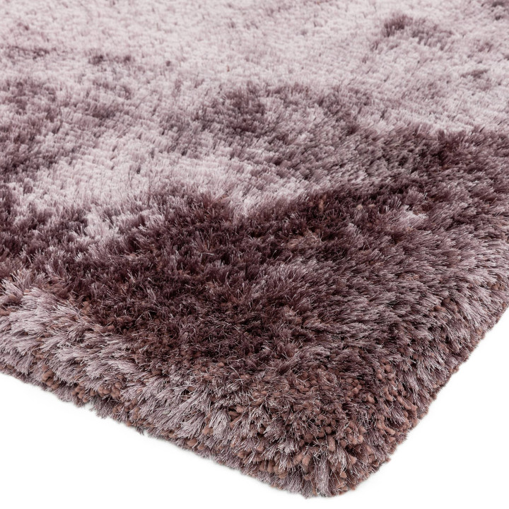 Rug Plush plain antique pink mauve 120x170 cm
