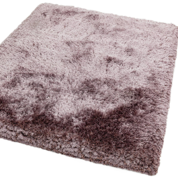Tappeto Plush tinta unita rosa antico e malva 20