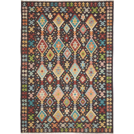 Tappeto Originale Kilim Afghanistan 177x252 Ner