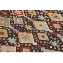 Tappeto Originale Kilim Afghanistan 177x252 Ner
