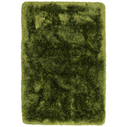 Rug Plush plain olive green dark green 160x230 c