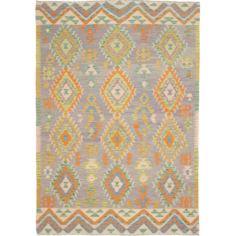 Tappeto Originale Kilim Afghanistan 170x242 Gri
