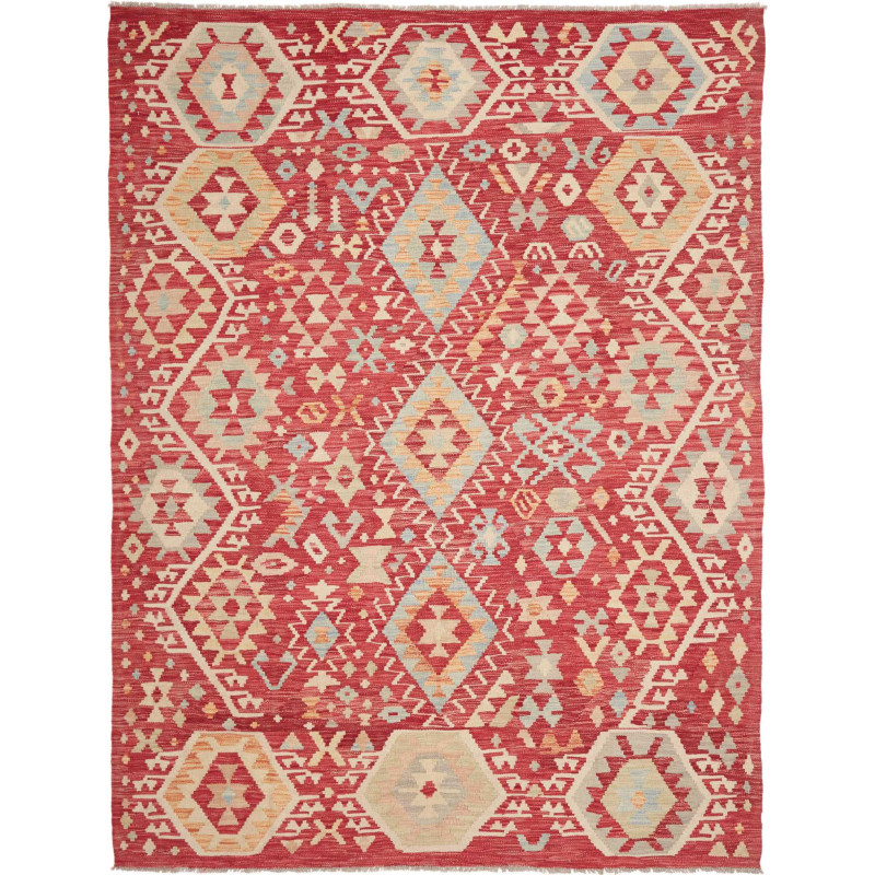Hand Made Rug Kilim Afghanistan 191x251 Red Bei