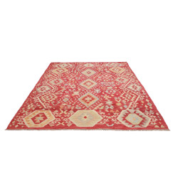 Hand Made Rug Kilim Afghanistan 191x251 Red Bei