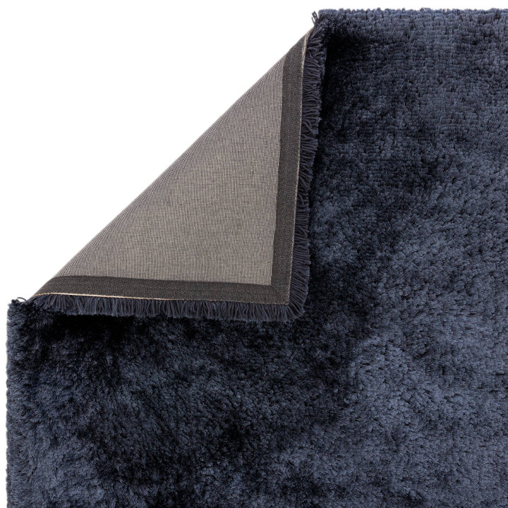 Rug Plush plain dark blue 200x300 cm