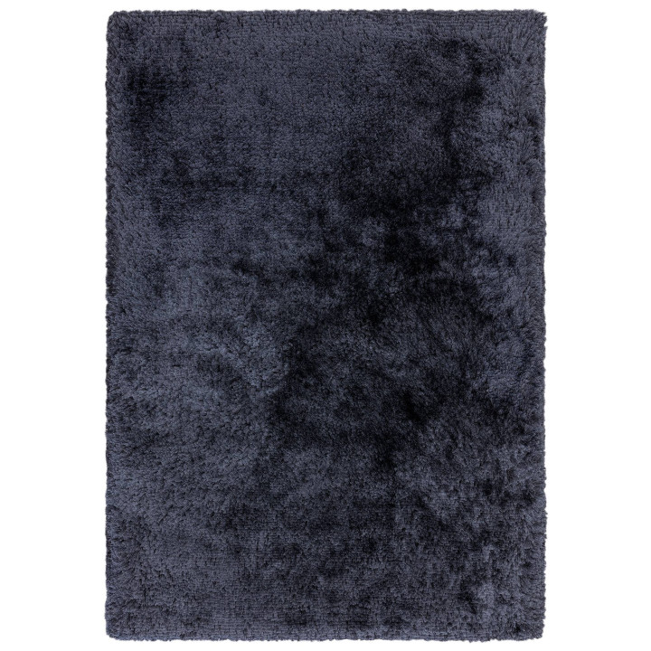 Rug Plush plain dark blue Square 150x150 cm