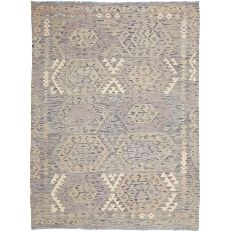 Tappeto Originale Kilim Afghanistan 177x242 Gri