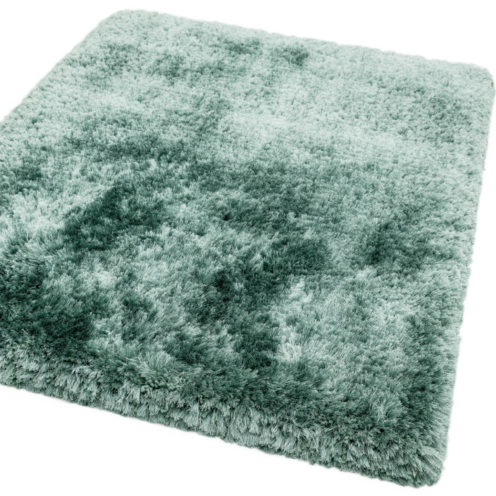 Rug Plush plain sage green olive green 200x300 c