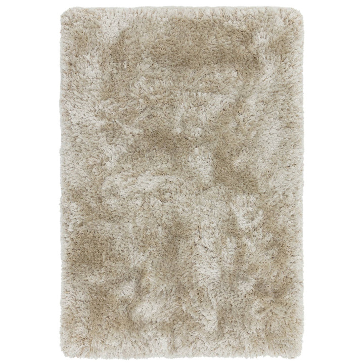 Tappeto Plush tinta unita beige e tortora 120x17