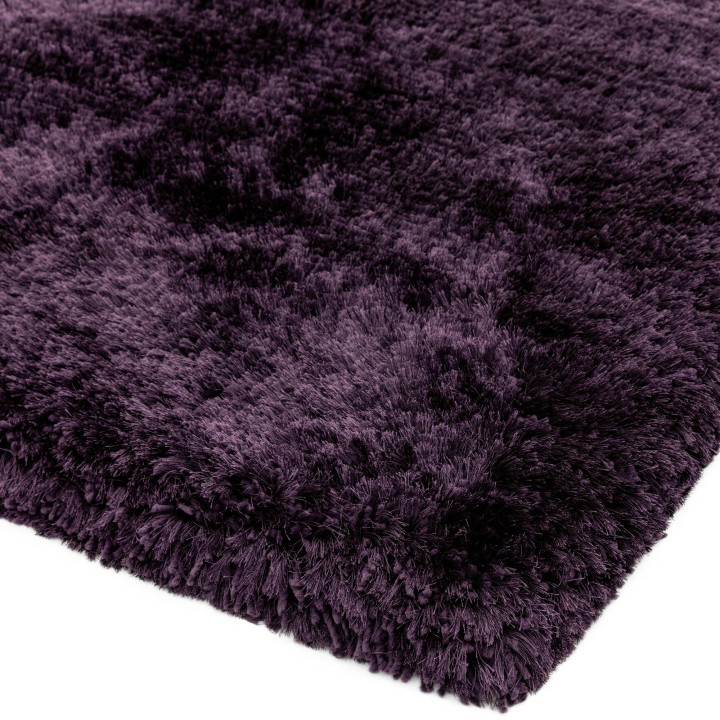 Tappeto Plush tinta unita viola scuro 120x170 cm