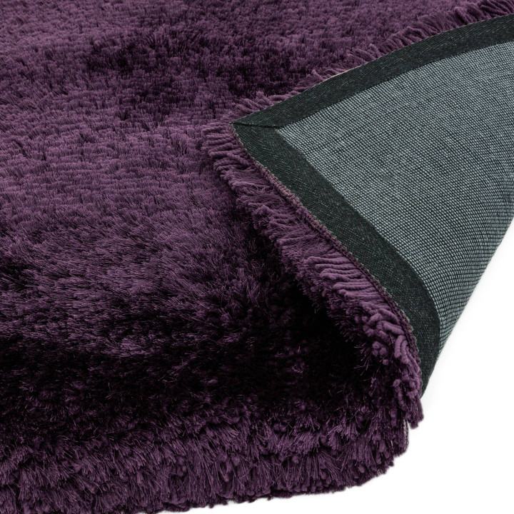Tappeto Plush tinta unita viola scuro 160x230 cm