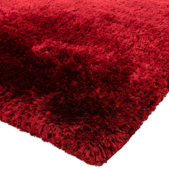 Rug Plush plain red 120x170 cm