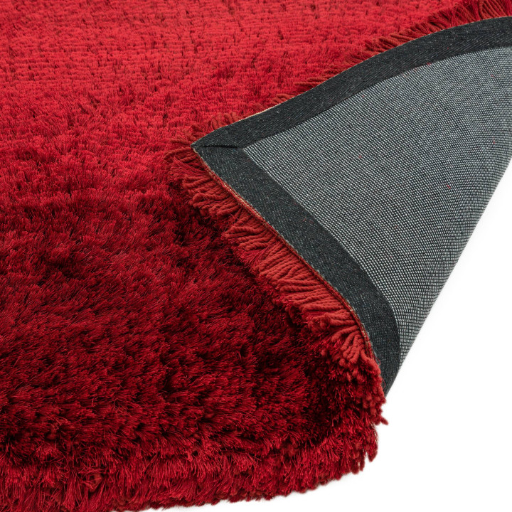 Tappeto Plush tinta unita rosso 120x170 cm