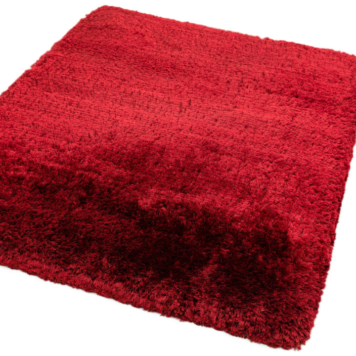 Tappeto Plush tinta unita rosso 160x230 cm