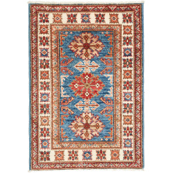 Hand Made Rug Kazak Fine Pakistan 64x91 Blue Cr