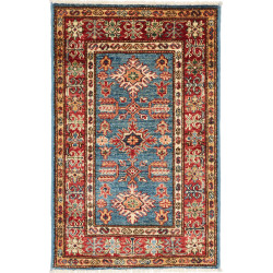 Hand Made Rug Kazak Fine Pakistan 60x95 Blue Re