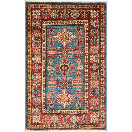 Hand Made Rug Kazak Fine Pakistan 60x95 Blue Re