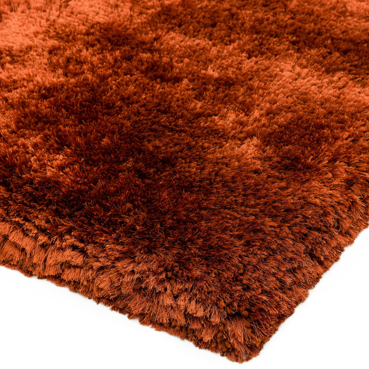 Rug Plush plain orange 70x140 cm