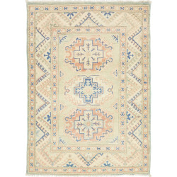 Hand Made Rug Kazak Afghanistan 83x115 Sage Gre