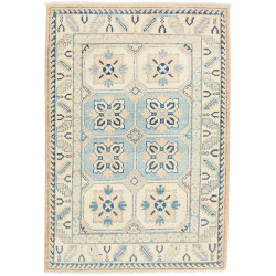 Hand Made Rug Kazak Afghanistan 82x120 Sky Blue