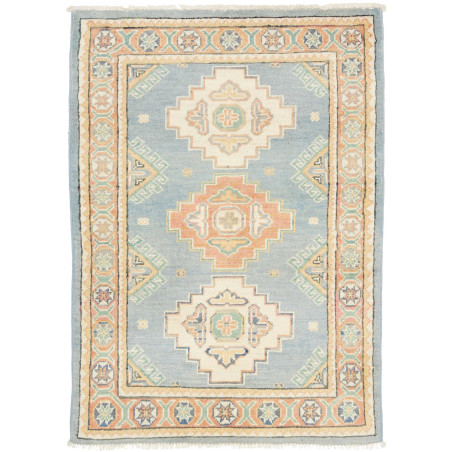 Hand Made Rug Kazak Afghanistan 80x114 Dusty Bl