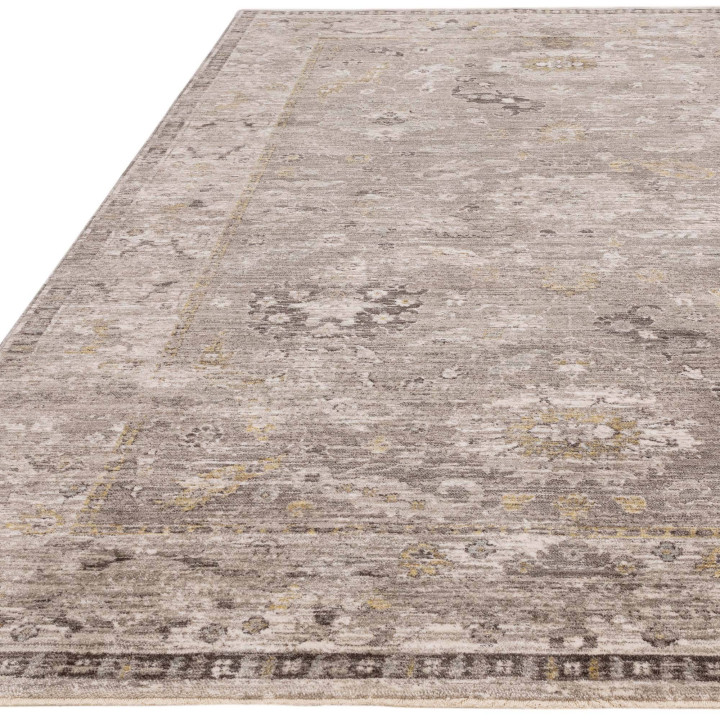 Tappeto Jasper floreale grigio e beige 200x300 c