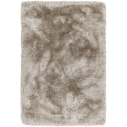 Rug Plush plain beige taupe 140x200 cm