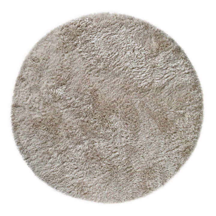 Tappeto Plush tinta unita beige e tortora 200x30