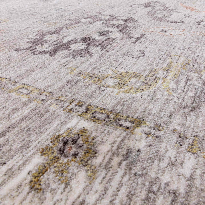 Tappeto Jasper astratto grigio e beige 80x160 cm