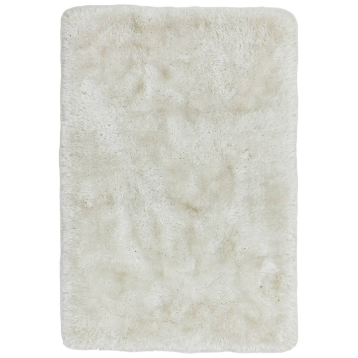Tappeto Plush tinta unita bianco crema e avorio