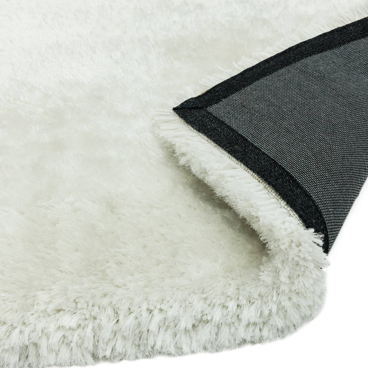 Rug Plush plain cream white ivory 70x140 cm