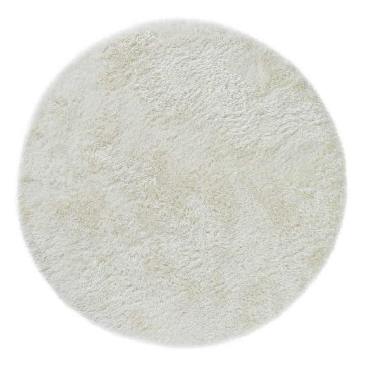 Tappeto Plush tinta unita crema e bianco 200x300