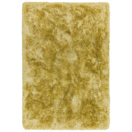 Rug Plush plain yellow gold 200x300 cm