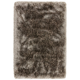 Tappeto Plush tinta unita grigio e tortora 70x14
