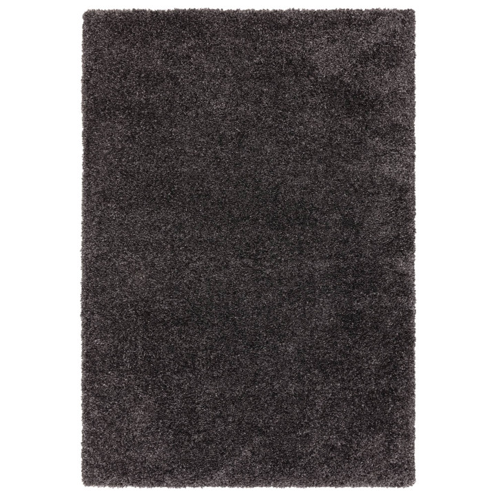 Tappeto Ritchie tinta unita grigio scuro 200x290