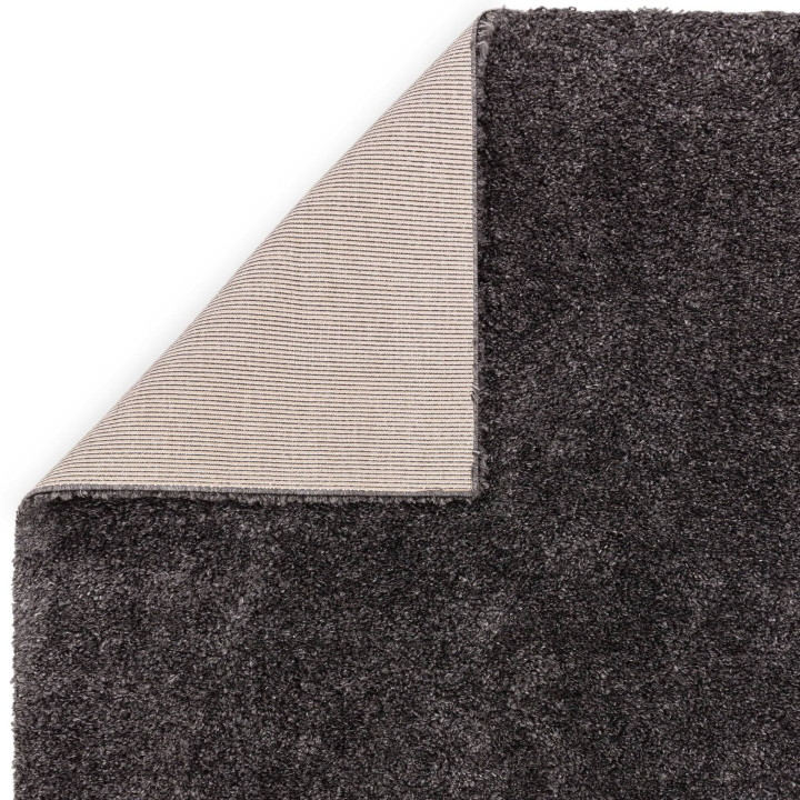 Rug Ritchie plain dark grey 200x290 cm
