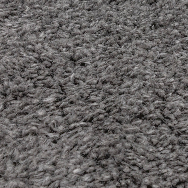 Rug Ritchie plain grey silver 200x290 cm