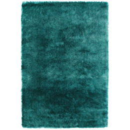 Rug Whisper plain dark green teal 90x150 cm