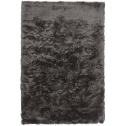 Rug Whisper plain dark grey silver 90x150 cm