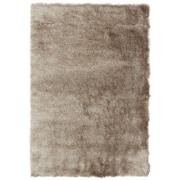 Tappeto Whisper tinta unita tortora e beige 160x
