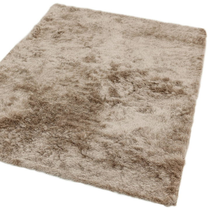 Rug Whisper plain taupe beige 160x230 cm