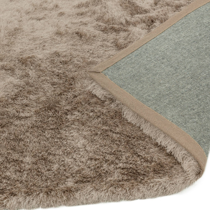 Rug Whisper plain taupe beige 160x230 cm