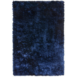 Rug Whisper plain dark blue cobalt blue midnight
