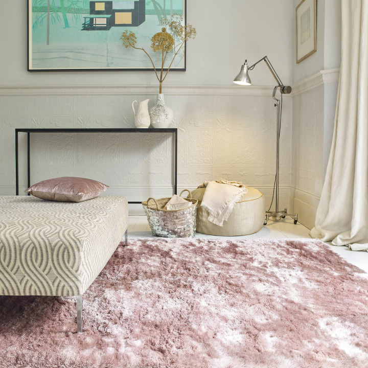 Rug Whisper plain pink 140x200 cm