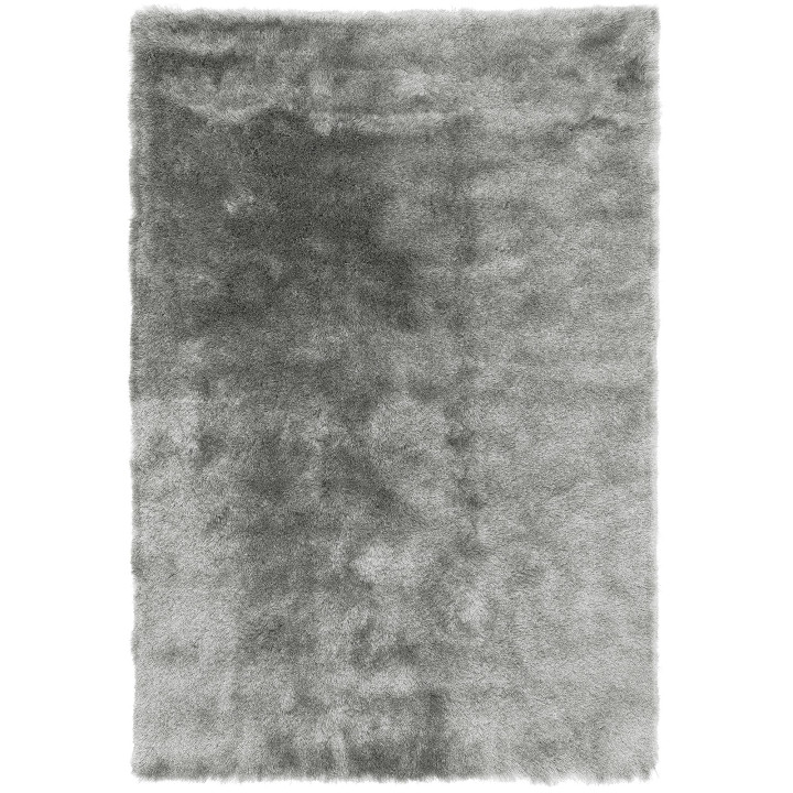 Rug Whisper plain light grey dark grey silver 14