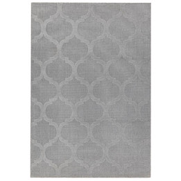 Rug Antibes geometric light grey dark grey 80x15