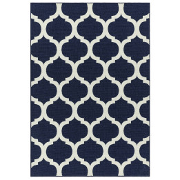 Rug Antibes geometric blue beige 200x290 cm