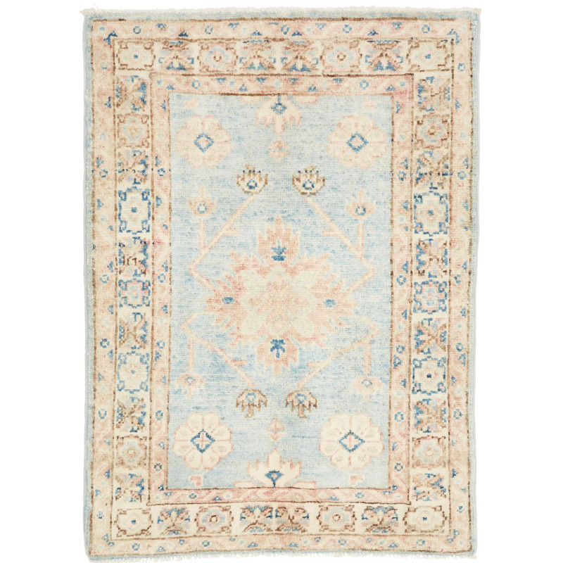 Tappeto Originale Kazak Afghanistan 63x88 Azzur