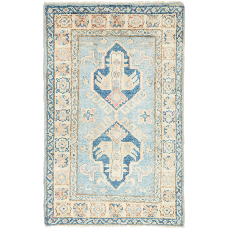 Tappeto Originale Kazak Afghanistan 61x96 Azzur