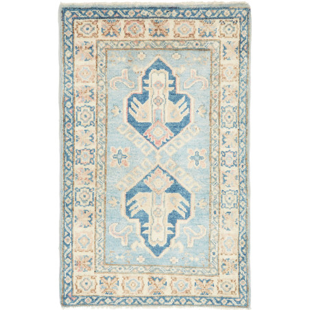 Tappeto Originale Kazak Afghanistan 61x96 Azzur
